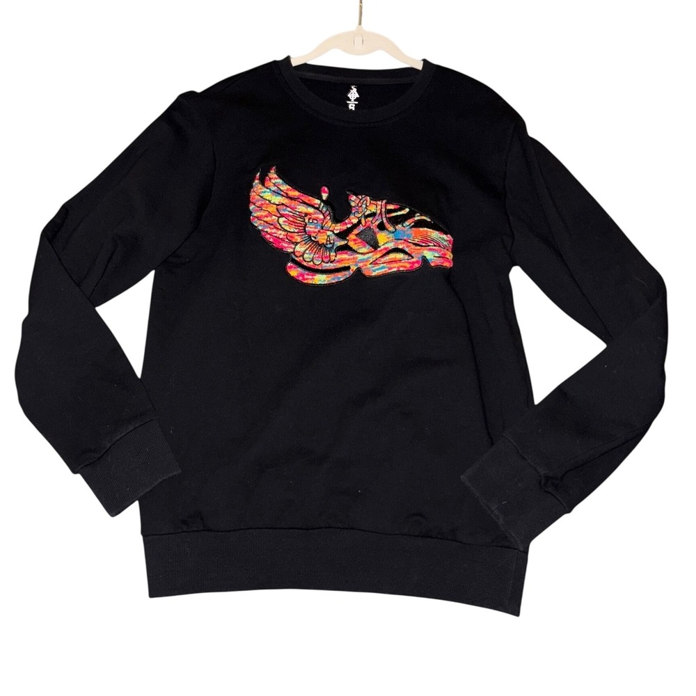 SIA‎ Collective Vultr Crewneck sweatshirt in black and multi sz Small